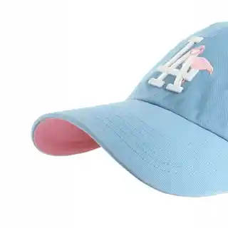 47 Brand czapka z daszkiem MLB Los Angeles Dodgers, logo, bawełna, niebieska, model ICACL12GWS