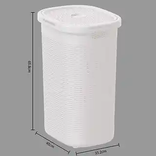 5five Simple Smart Wysoki kosz na pranie z plastiku, 60 l