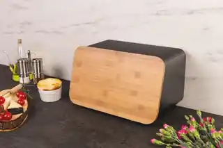 5five Simply Smart Chlebak z deską do krojenia, pojemnik na chleb 2w1