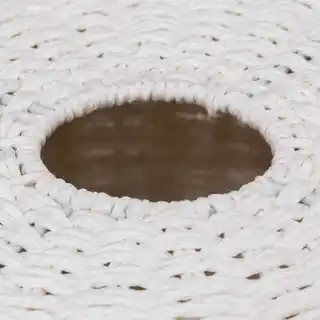 5five Simply Smart Kosz na pranie Vannerie 40L okrągły biały