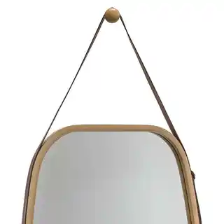 5five Simply Smart Lustro owalne 43x77cm ze skórzanym paskiem