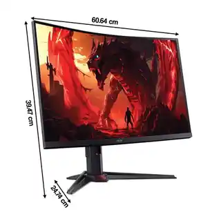 Acer Monitor Nitro XZ273U P2 27 2560x1440px 180Hz 0.5 ms GTG Curved