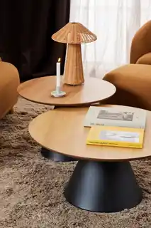 Actona Stolik Soli 65cm dąb czarny