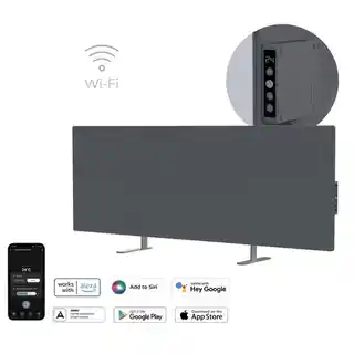 Aeno Grzejnik elektryczny Premium Eko Smart Led AGH0005S Szary