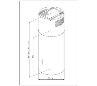 Akpo WK-10 Isla Balmera Slim Inox Okap wyspowy