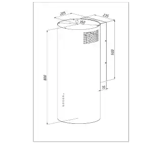 Akpo WK-4 Balmera WL Slim Inox okap przyścienny