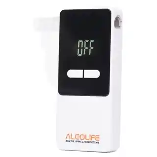 Alcolife Alkomat S3 elektrochemiczny, precyzyjny, wyświetlacz LCD, certyfikat CE
