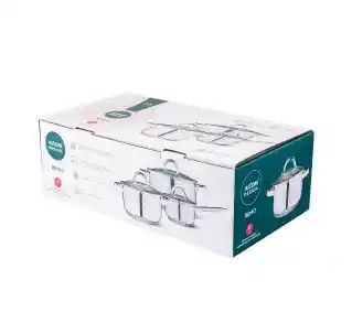 Altom Design Remo 020400491 Indukcja Stal nierdzewna 6 elementów Zestaw garnków