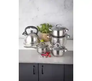 Altom Design Remo 020400491 Indukcja Stal nierdzewna 6 elementów Zestaw garnków