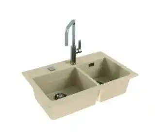 Alveus Atrox 50 1131999 Granitowy Piaskowy Zlewozmywak prostokątny