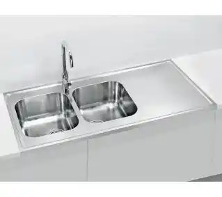 Alveus Classic Pro 100 1130474 Stalowy Satynowy Zlewozmywak prostokątny