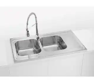 Alveus Classic Pro 80 1112283K Satynowy Stalowy Zlewozmywak prostokątny