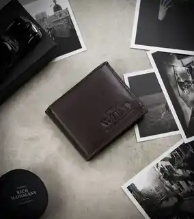 Always Wild Portfel skórzany N0035-P-SCR brązowy