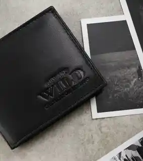 Always Wild Portfel skórzany N0035-P-SCR czarny