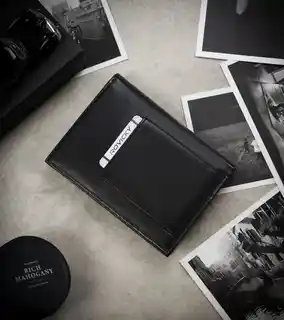 Always Wild Portfel skórzany N4-P-SCR czarny