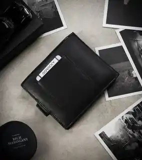 Always Wild Portfel skórzany N992L-P-SCR czarny