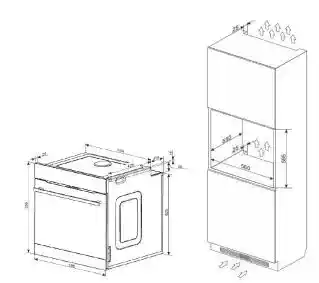 Amica ED57529X X-Type Pyro termoobieg, srebrno-czarny, piekarnik elektryczny