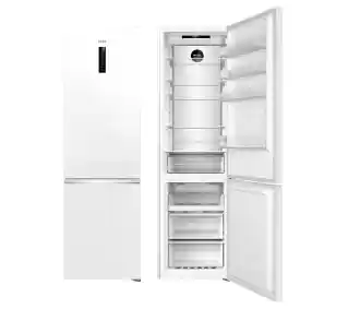 Amica FK3706D.2DFWiC C Pełny No Frost 200cm Komora świeżości Biały Inox Lodówka