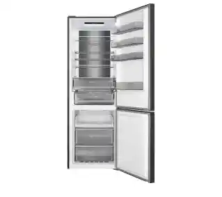 Amica FK3706D.5DFXCM D Pełny No Frost 200cm Komora świeżości Czarny Inox Lodówka