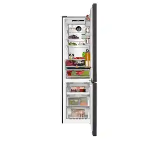Amica FK3706D.5DFZXC A Pełny No Frost 200cm Komora świeżości Czarny Inox Lodówka