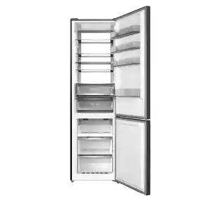 Amica FK3706D 5DFZXC No Frost 200cm Czarna inox lodówka z komorą świeżości
