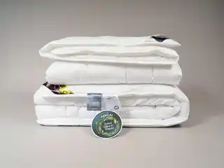 Kołdra antyalergiczna AMZ BioPercal 135x200 zimowa, ciepła, 1250g, biały, delikatny perkal, 100% bawełna