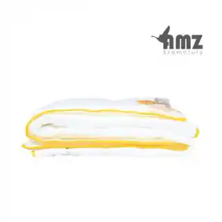 AMZ Kołdra antyalergiczna 135x200 satyna bawełniana Bee Soft zimowa ciepła 1250g biały
