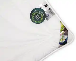 AMZ Kołdra antyalergiczna 155x200 BioPercal całoroczna 1120g bawełna biały