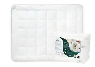 Kołdra antyalergiczna AMZ Cotton 155x200 letnia, wypełnienie 600g, biały