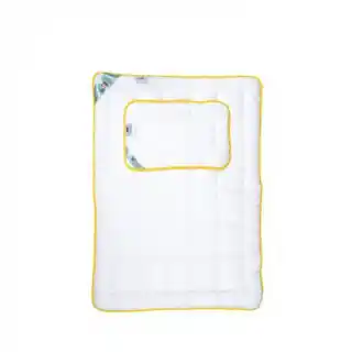 AMZ Kołdra dziecięca 100x135 Niedźwiadek Honey z poduszką 40x60 Antyalergiczna