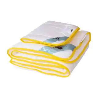 Kołdra dziecięca antyalergiczna 90x120 Niedźwiadek Honey, poduszka 40x60, biały, lekka 350g, komplet dziecięcy