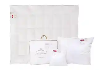 AMZ Kołdra Puchowa 155x200 Natural OUTLAST Całoroczna Puch 100 procent