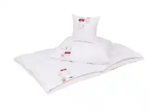 Kołdra puchowa AMZ 155x200 natural OUTLAST letnia 100 procent puch biały
