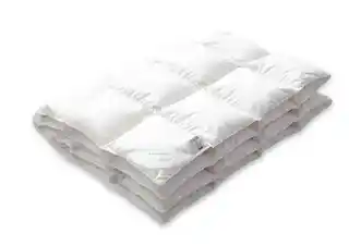 Kołdra puchowa AMZ Basic Plus 200x200, całoroczna, puch 70 procent, 1800g, biały