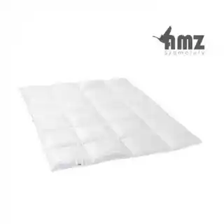 Kołdra puchowa AMZ Basic Plus 200x200, letnia, 70 procent puchu, 580g, biały