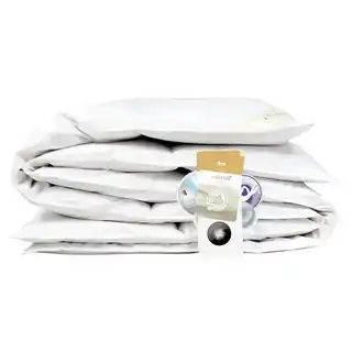 Kołdra puchowa AMZ Optima 200x200 całoroczna, puch 85 procent, ekskluzywna, 1230g, biały