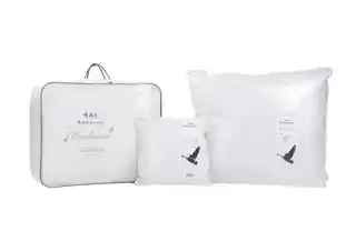 Kołdra puchowa AMZ Royal 220x200 zimowa, wypełnienie 100 procent puchu, 1040g, biały