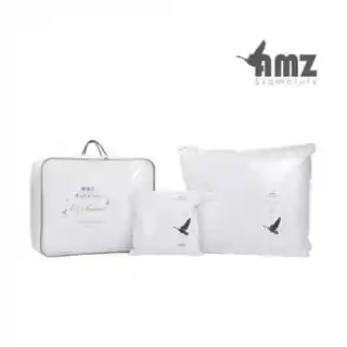 AMZ Poduszka puchowa Royal 50x60, 100% puch, 300g, biała, jednowarstwowa