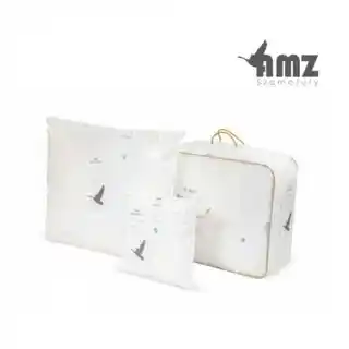 AMZ poduszka puchowa 40x40 materacowa Prestige, puch 100 procent, biały