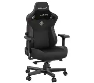 Anda Seat Kaiser 3 L, fotel gamingowy do 150kg, skóra ECO, czarny, ergonomiczny, regulowany, z podłokietnikami