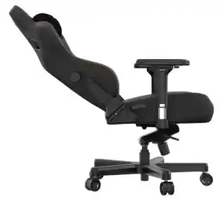 Anda Seat Kaiser 3 L, fotel gamingowy do 150kg, skóra ECO, czarny, ergonomiczny, regulowany, z podłokietnikami