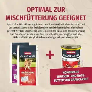 Animonda Grancarno Senior, drób i wołowina - 12 kg