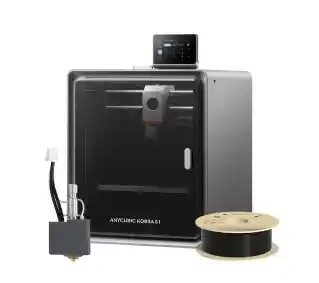 Anycubic Drukarka 3D Kobra S1 Combo Wi-Fi, LAN plus Hotend plus Filament PLA Czarny
