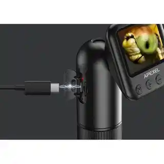 Apexel LCD APEXEL APL-MS008 Czarny Mikroskop