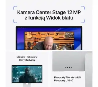 Apple Studio Display XDR 2026 MFEP4RC/A 27 5K 120Hz Szkło nanostrukturalne Podstawka z regulacją pochylenia i wysokości Monitor LED
