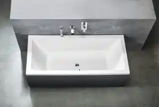 Aqualine Nisa wanna prostokątna 180x80x41cm akrylowa do zabudowy biała