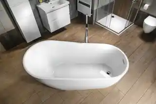 Aqualine TISA wanna wolnostojąca 150x75cm akryl biały E1575