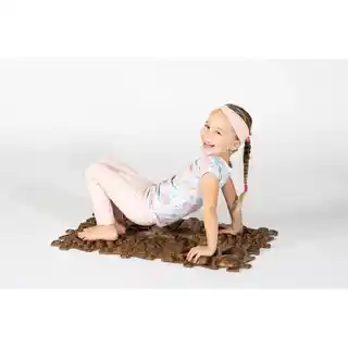 Askato Mata sensoryczna Muffik MFK-024 30 x 30 cm 6 elementów Brązowy