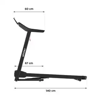 Athler Bieżnia Elektryczna DOMOWA Fitness Impala 55 1-14 km/h do 120kg