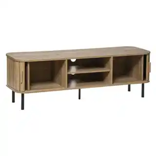 Atmosphera Komoda Pod Telewizor Nowoczesna Szafka Rtv Brązowa 140 X 40 X 53 Mdf Colva